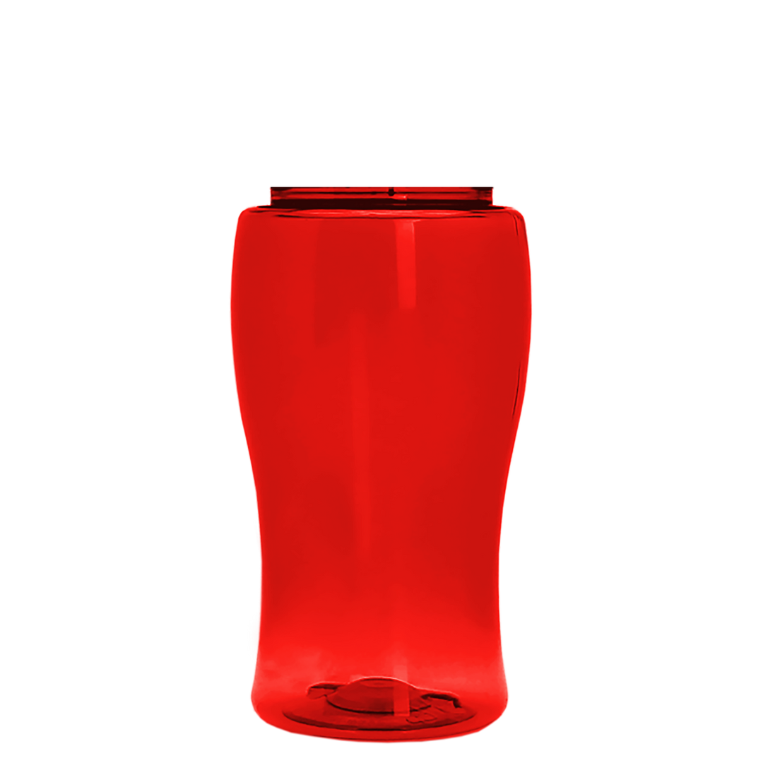 Poly-Pure Jr. - 18 oz. Transparent Bottle with USA Flip