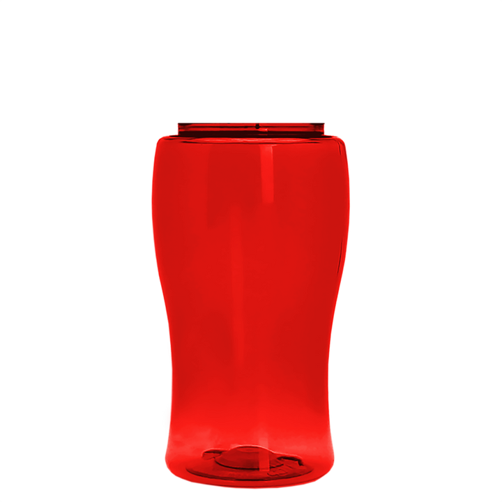 Poly-Pure Jr. - 18 oz. Transparent Bottle with USA Flip