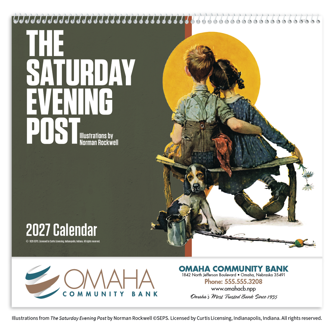 Good Value™ The Saturday Evening Post Illustrations by Norman Rockwell – Spiral Calendar
