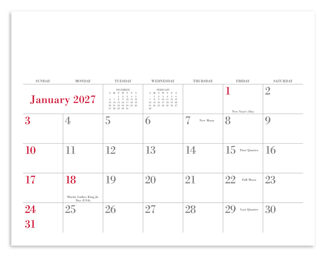 Triumph® Calendars Small Quantity Custom - Spiral Calendar