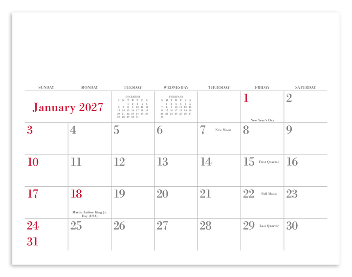 Triumph® Calendars Small Quantity Custom - Spiral Calendar