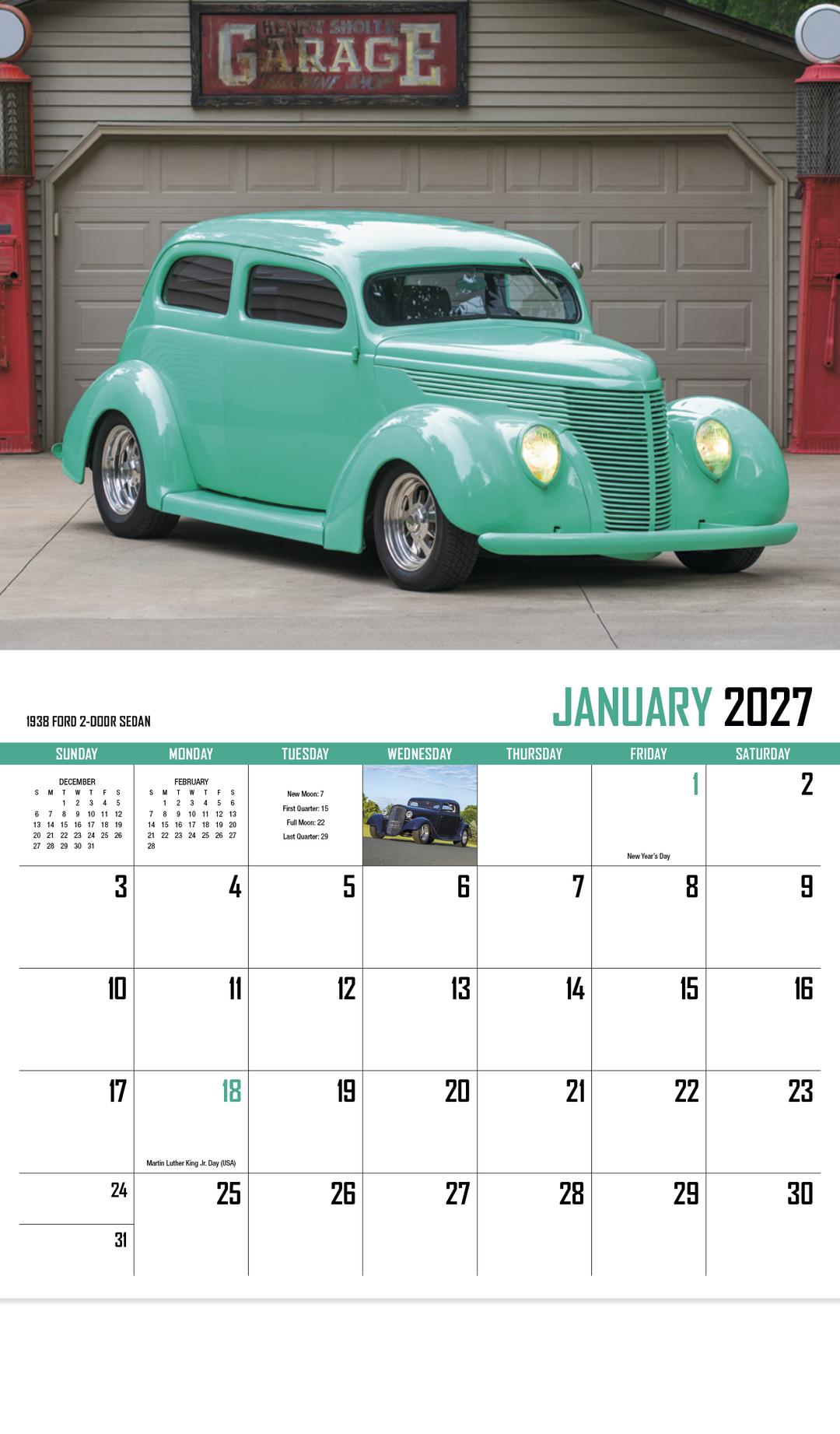 HotLine® Products Street Rod Fever Appointment Calendar - Stapled