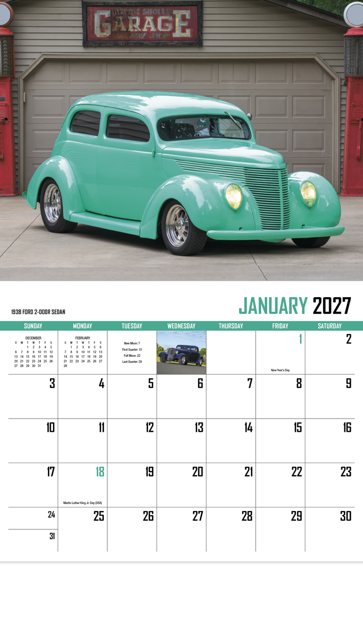 HotLine® Products Street Rod Fever Appointment Calendar - Stapled