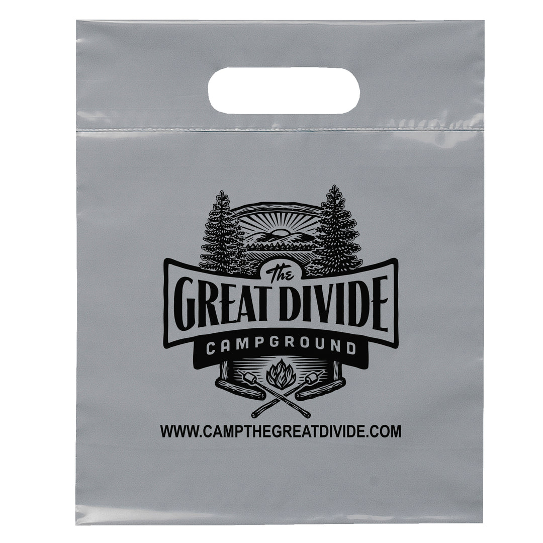 Die Cut Handle Bag - 9 1/2W x 12H - Flexo Ink Print