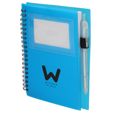 FSC® Recycled 5" x 7" Star Spiral Notebook with Pe
