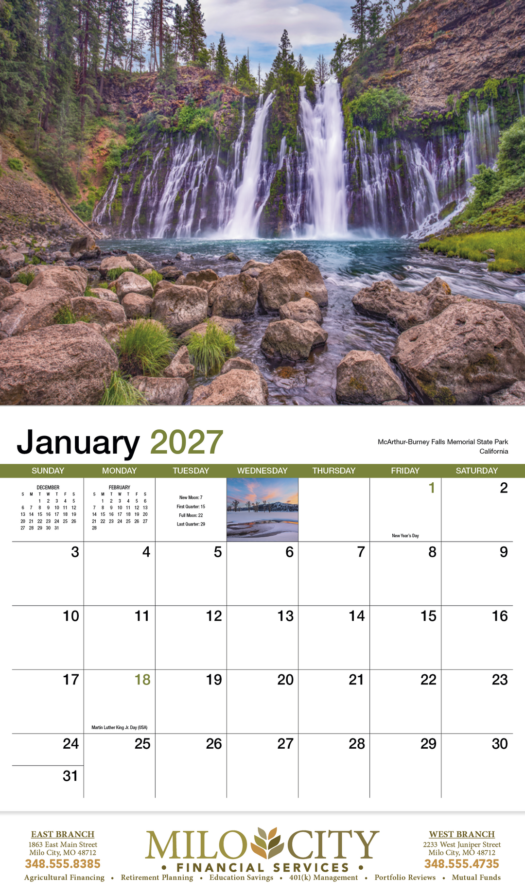 HotLine® Products Scenic America® Appointment Calendar - Stapled