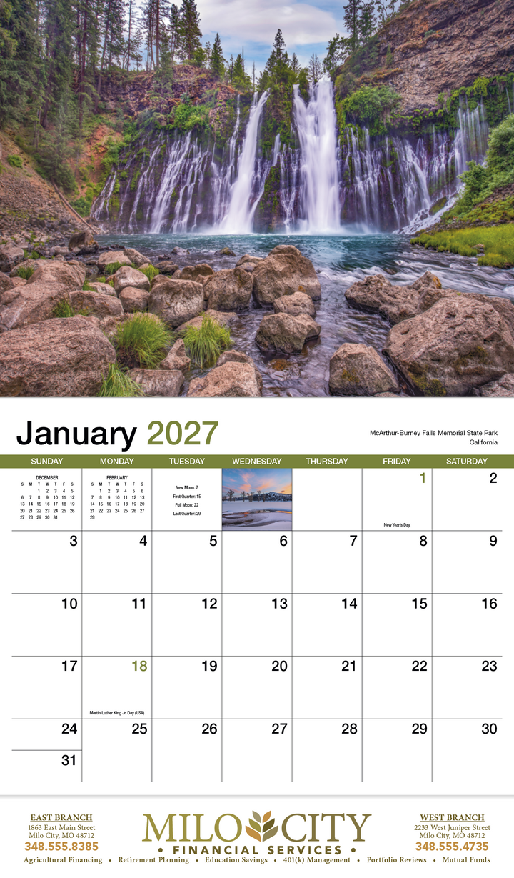 HotLine® Products Scenic America® Appointment Calendar - Stapled