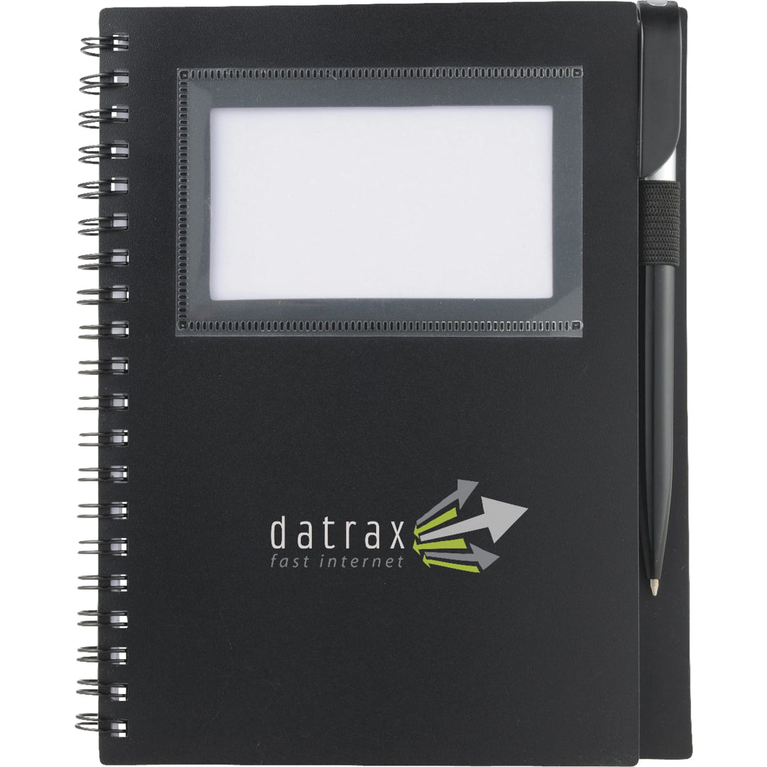 FSC® Mix 5.5" x 7" Star Spiral Notebook with Pen