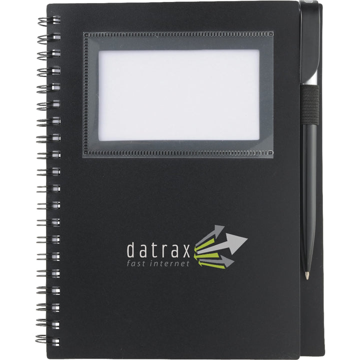 FSC® Mix 5.5" x 7" Star Spiral Notebook with Pen