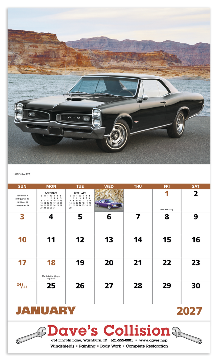 Good Value™ Muscle Thunder - Stapled Calendar