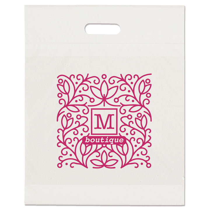 Eco Die Cut Handle Bag - 15W x 19H x 3 - Flexo Ink Print