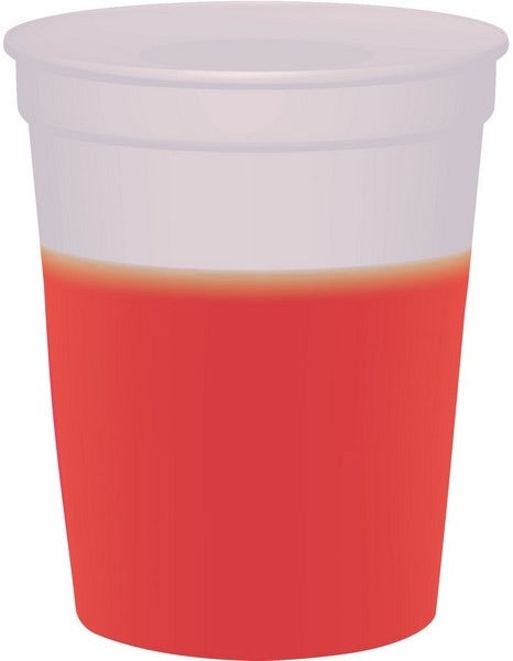 16 oz. Smooth Mood Stadium Cup (Natural To Color) - Silkscreen