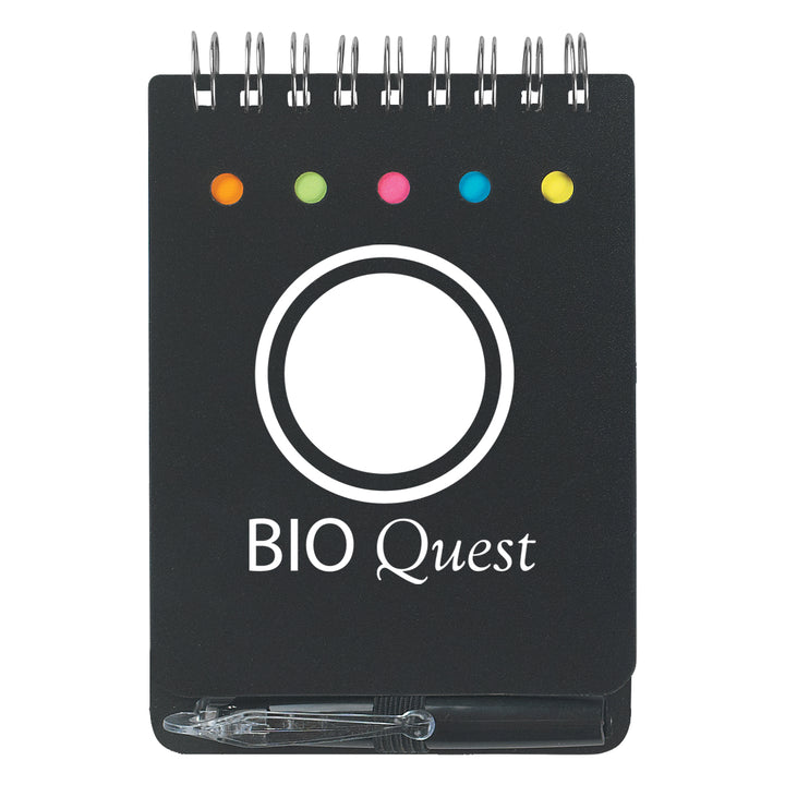 Spiral Jotter With Sticky Notes, Flags & Pen