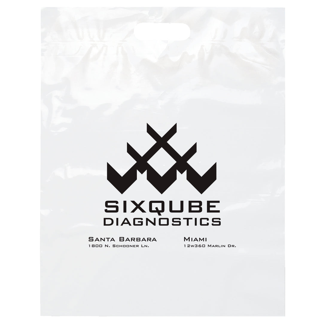 Die Cut Handle Bag - 15W x 19H x 3 - Flexo Ink Print