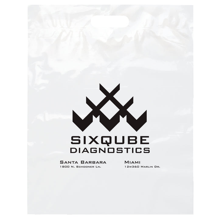 Die Cut Handle Bag - 15W x 19H x 3 - Flexo Ink Print