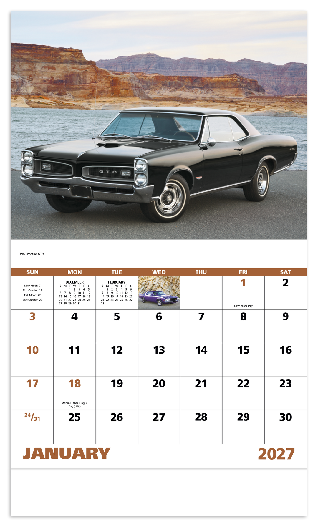 Good Value™ Muscle Thunder - Stapled Calendar