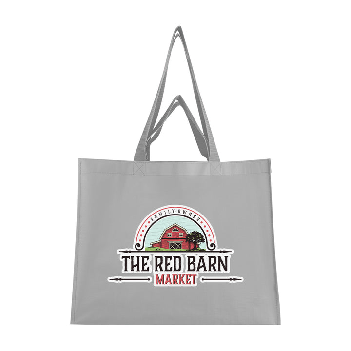 Matte Laminated Recycled Non-Woven Dual Handle Shopper Tote Bag