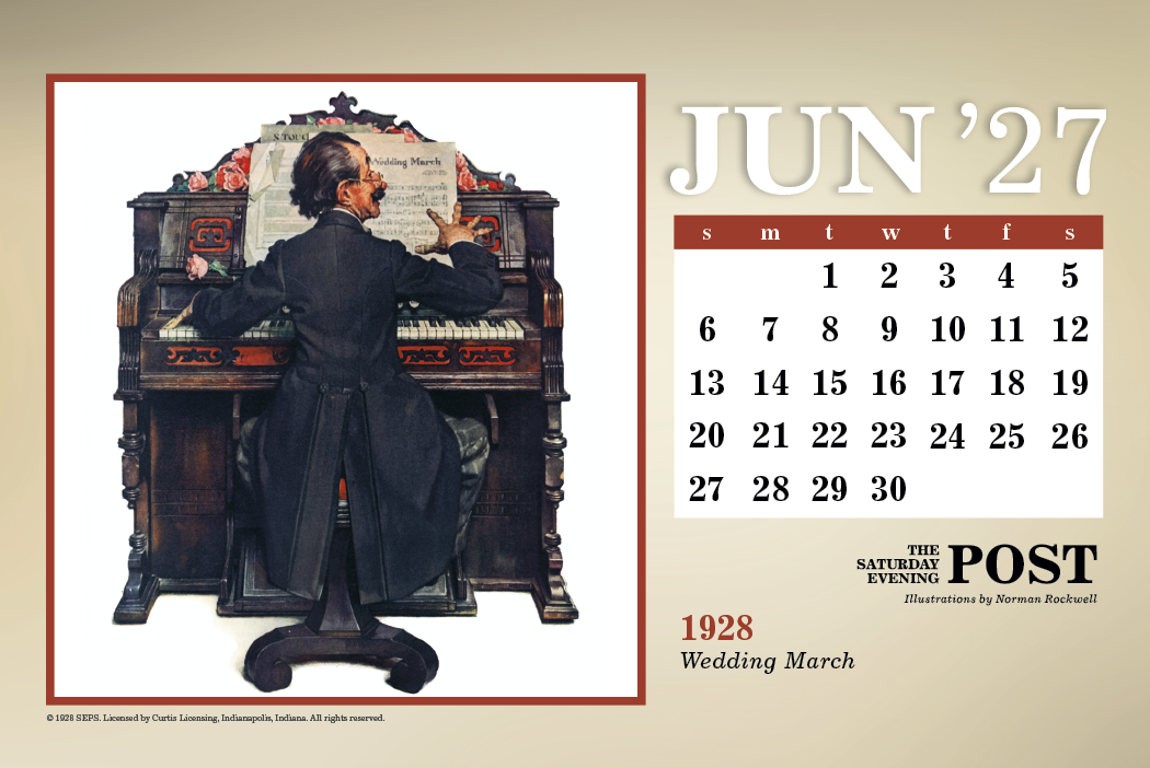 Triumph® Calendars The Saturday Evening Post Large Desk Calendar