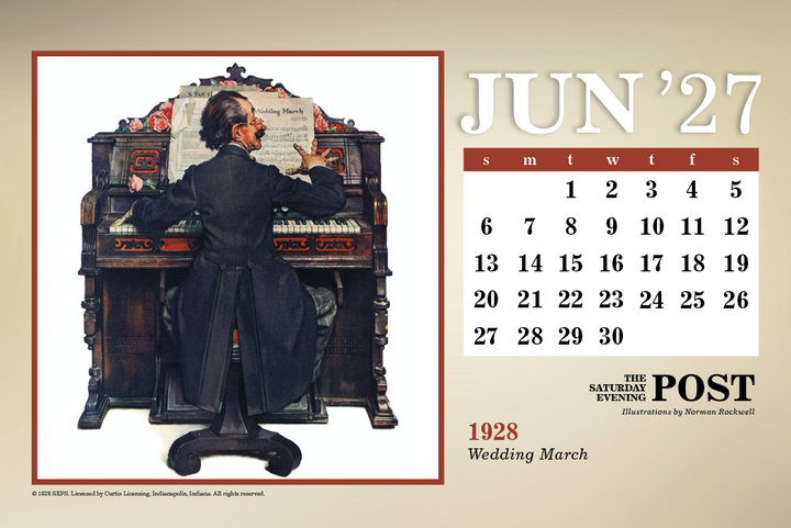 Triumph® Calendars The Saturday Evening Post Large Desk Calendar