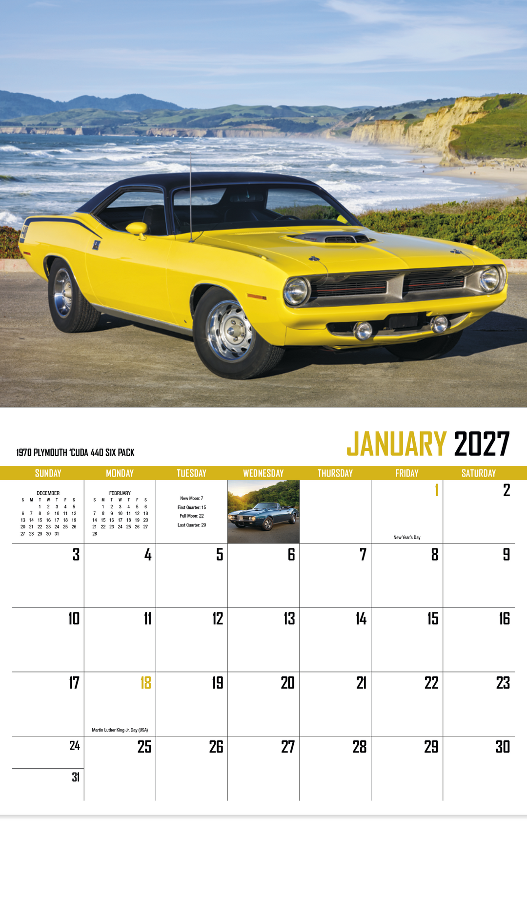 HotLine® Products Street Thunder Appointment Calendar - Stapled