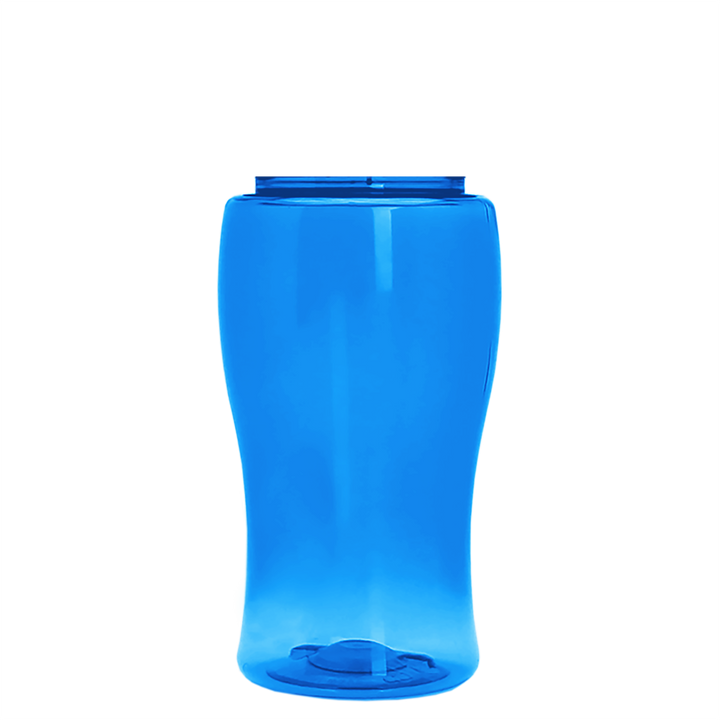 Poly-Pure Jr. - 18 oz. Transparent Bottle with USA Flip