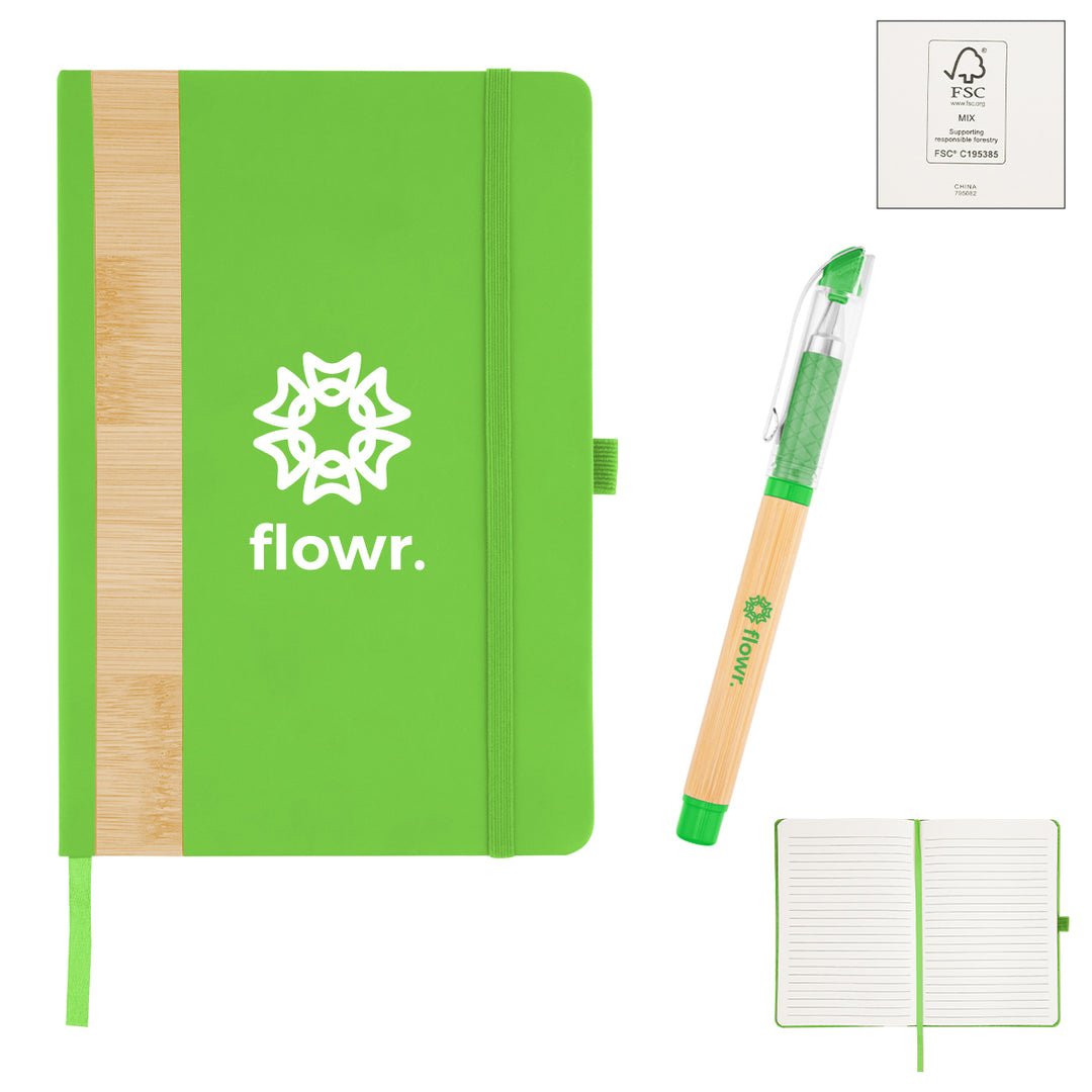 Verse Bamboo Journal With Pen