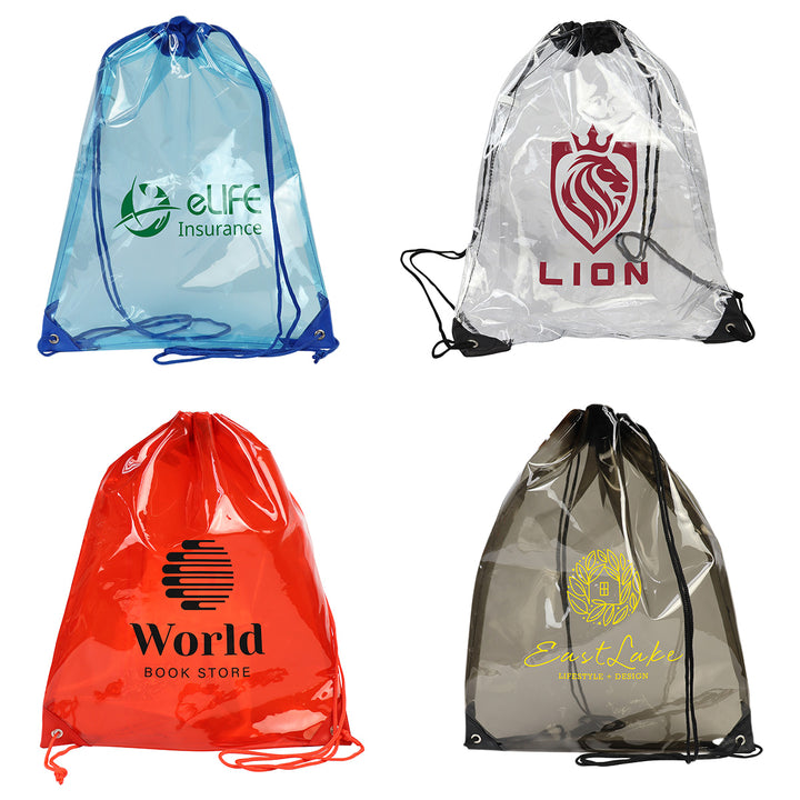 Diamond Clear TPU Drawstring Bag