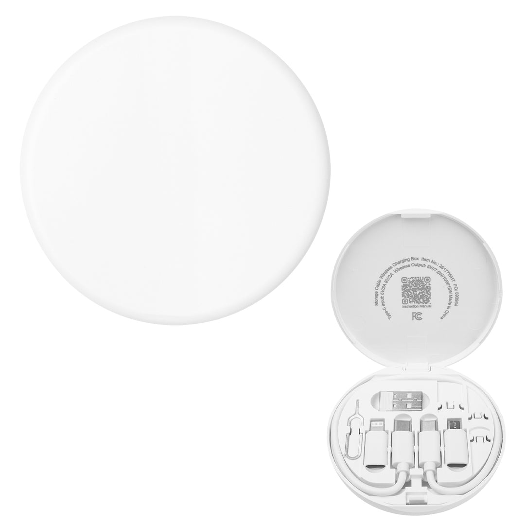 Charging Cord & Adapter Set In Wireless Charging Case