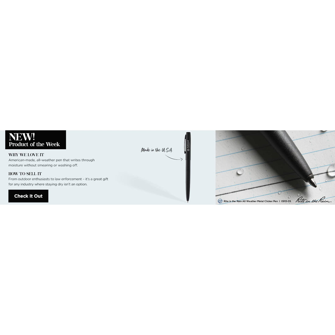 Rite in the Rain All Weather Metal Clicker Pen
