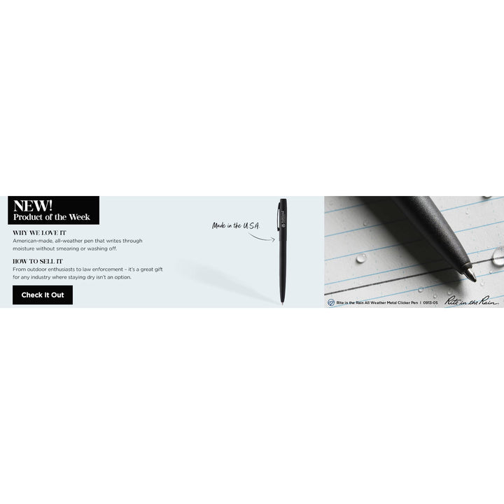Rite in the Rain All Weather Metal Clicker Pen