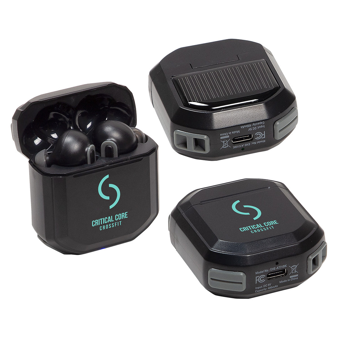 Allegro TWS Earbuds with Solar Powered Charging Case