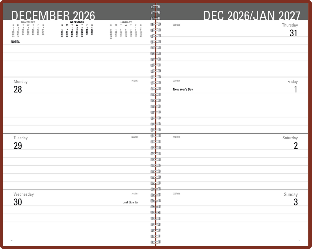 Triumph® Calendars Classic Weekly Desk Planner