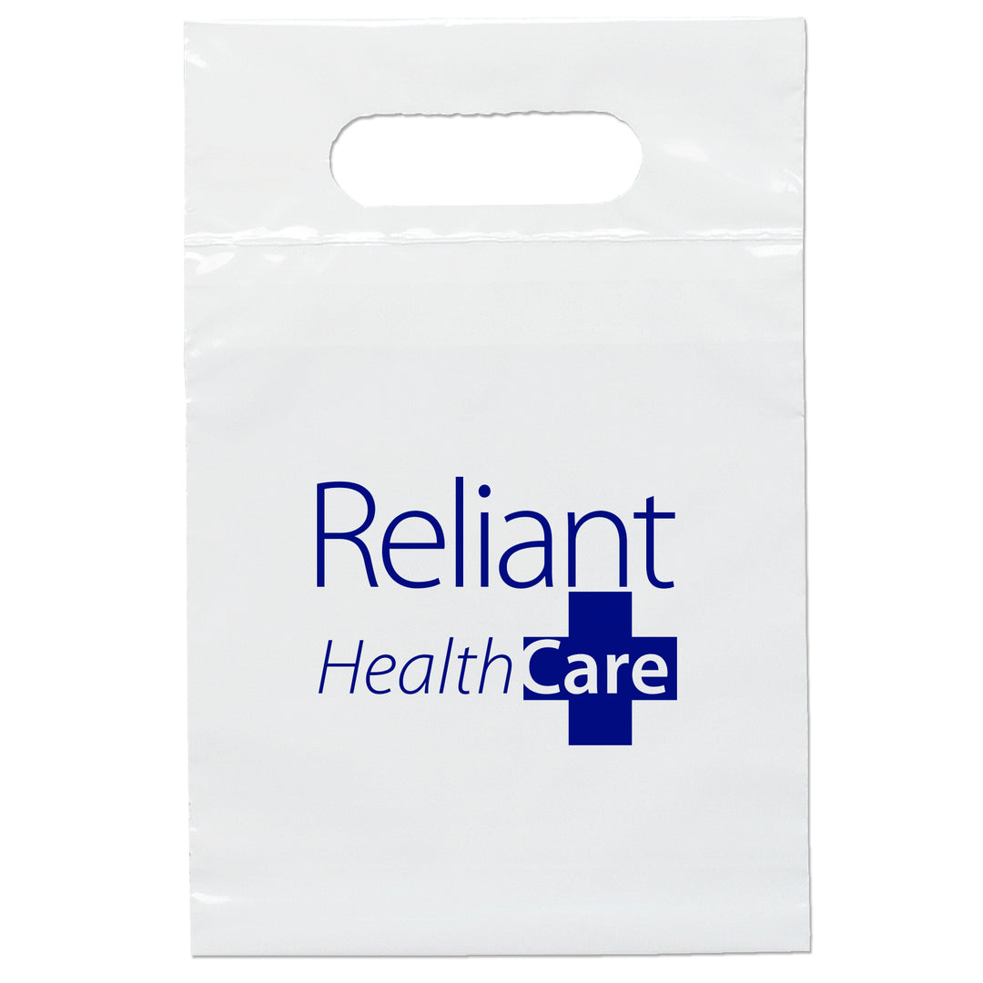 Die Cut Handle Bag - 7W x 10 1/2H - Flexo Ink Print