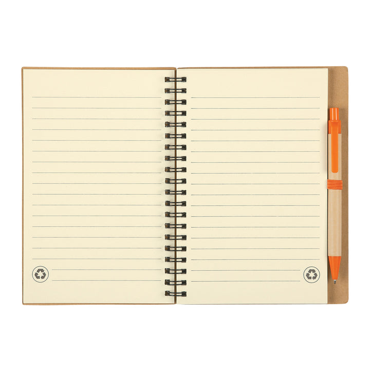 Eco-Inspired Spiral Notebook & Pen