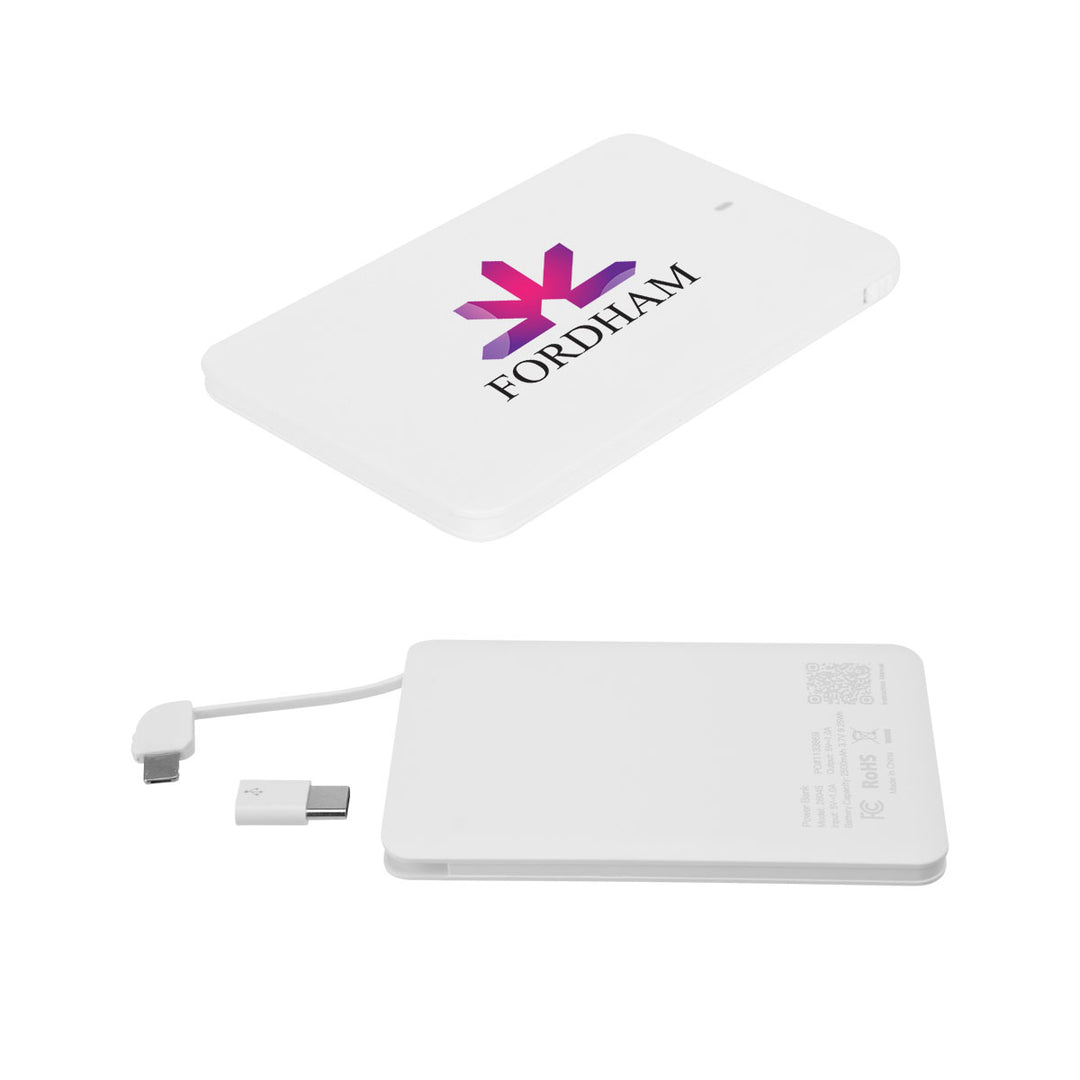 Slim 2500 MAH 3-In-1 Power Bank