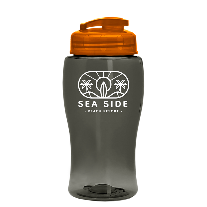Poly-Pure Jr. - 18 oz. Transparent Bottle with USA Flip