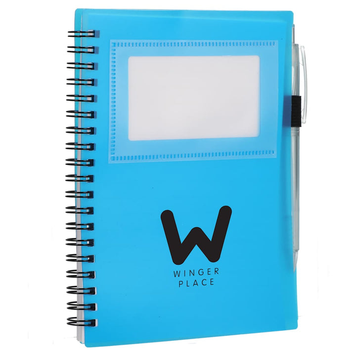 FSC® Recycled 5" x 7" Star Spiral Notebook with Pe