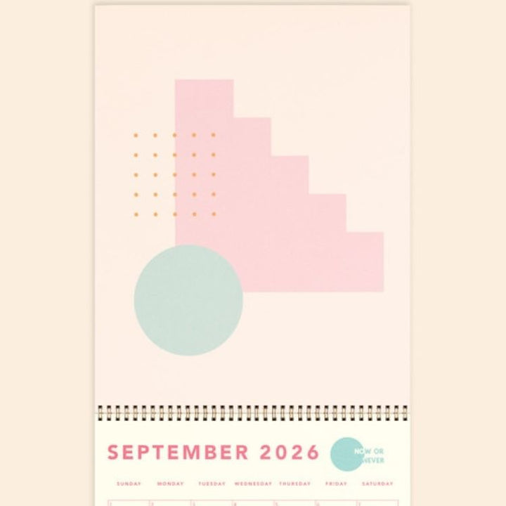 CALENDAR - JUMBO - VERTICAL - TEXT WEIGHTWITH COLOR GUTS