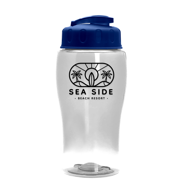 Poly-Pure Jr. - 18 oz. Transparent Bottle with USA Flip