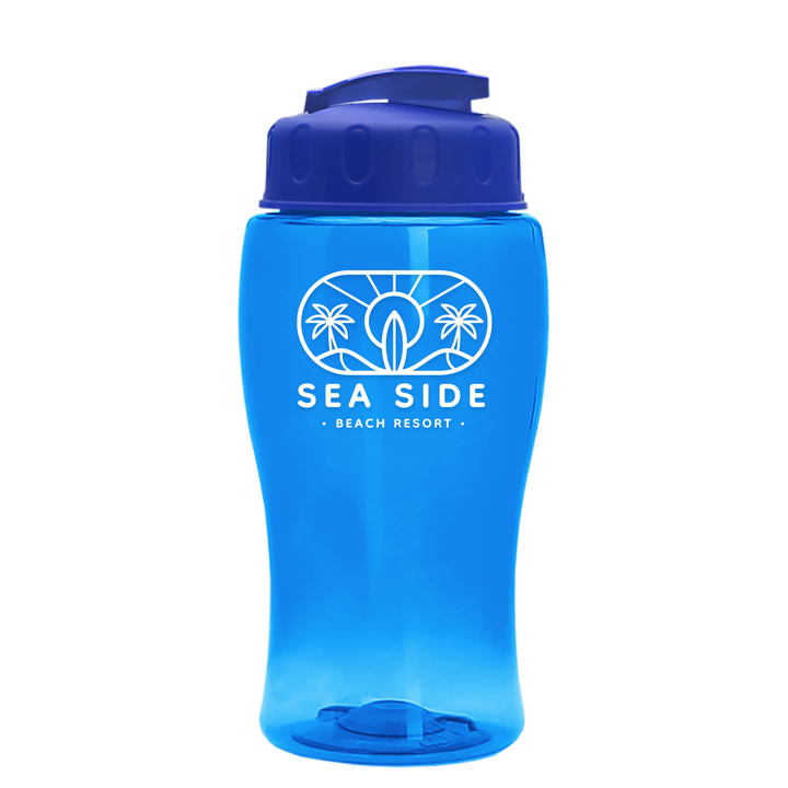 Poly-Pure Jr. - 18 oz. Transparent Bottle with USA Flip