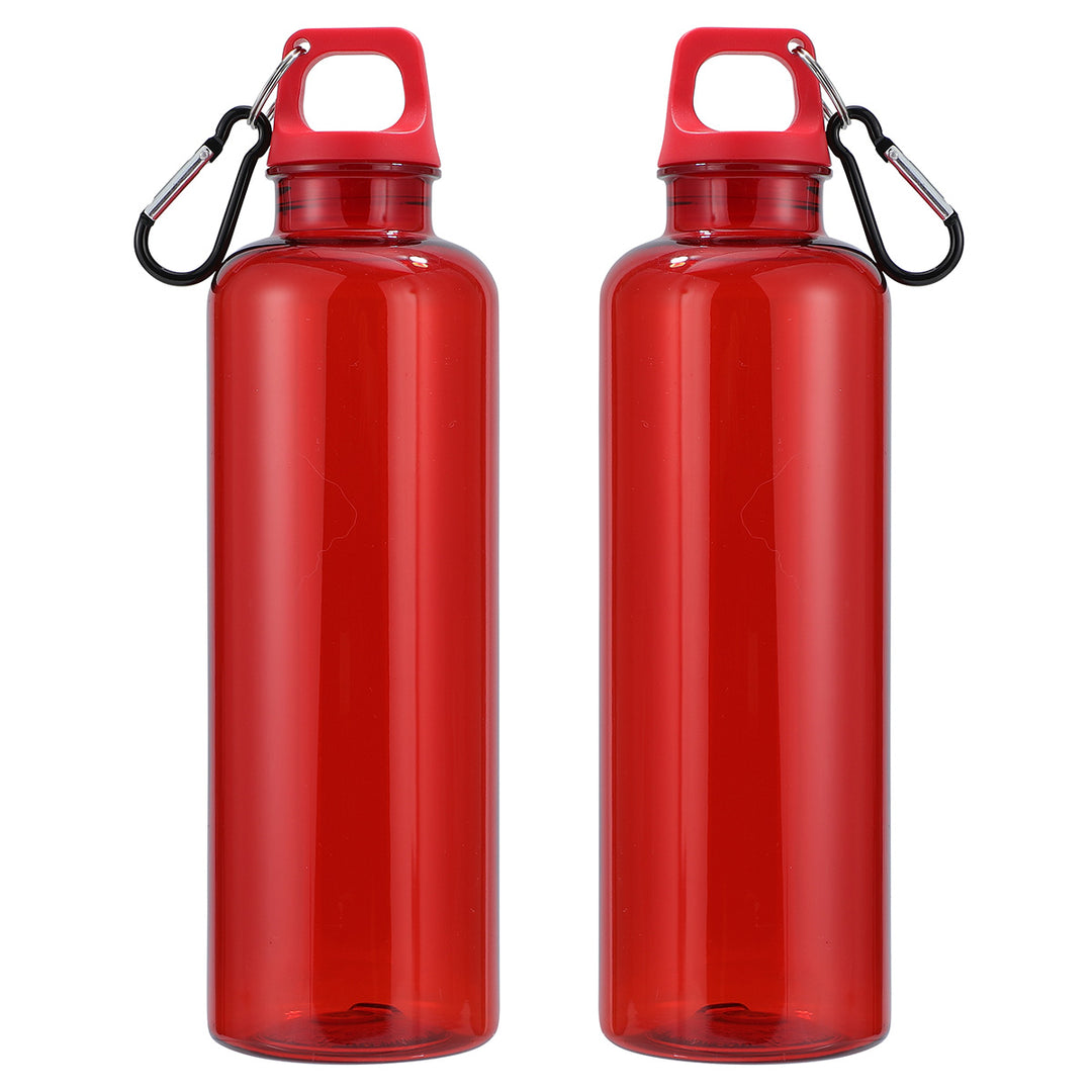 Aloha 25 oz RPET Reusable Translucent Bottle w/ Carabiner