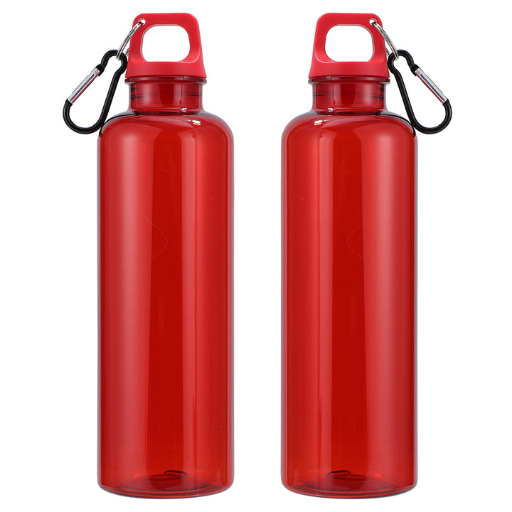 Aloha 25 oz RPET Reusable Translucent Bottle w/ Carabiner