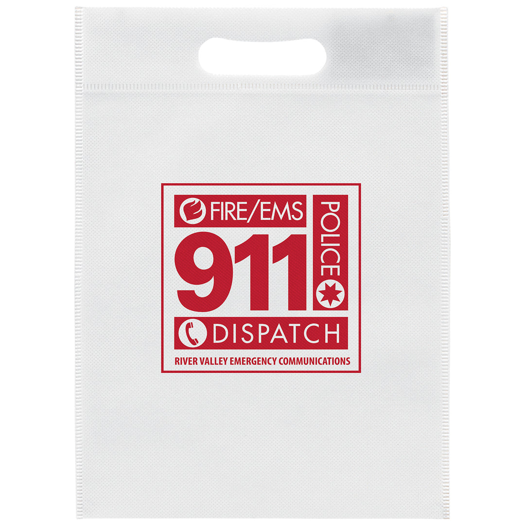 10W x 14H - Non-Woven Die Cut Bag - Screen Print