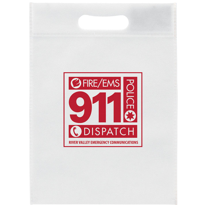 10W x 14H - Non-Woven Die Cut Bag - Screen Print
