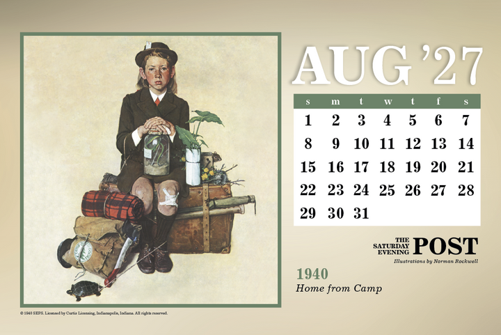 Triumph® Calendars The Saturday Evening Post Large Desk Calendar