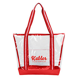 Diamond Clear TPU Zippered Tote