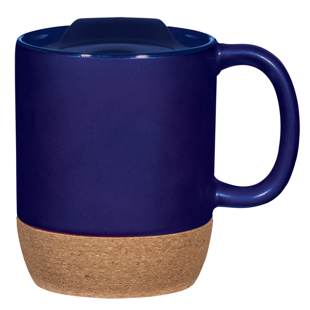 14 Oz. Full Color Cork Base Ceramic Mug