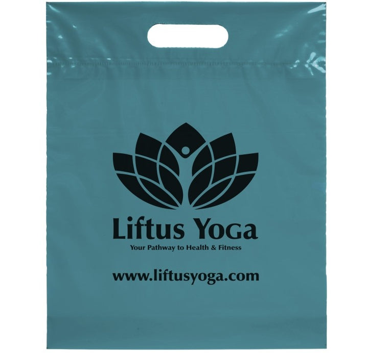 Die Cut Handle Bag - 12W x 15H x 3 - Flexo Ink Print