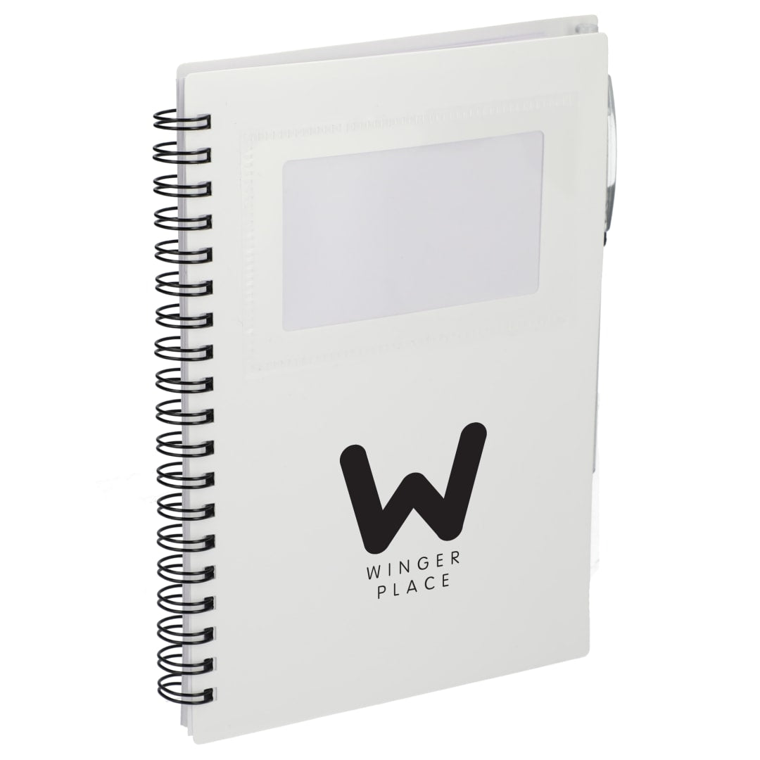FSC® Recycled 5" x 7" Star Spiral Notebook with Pe