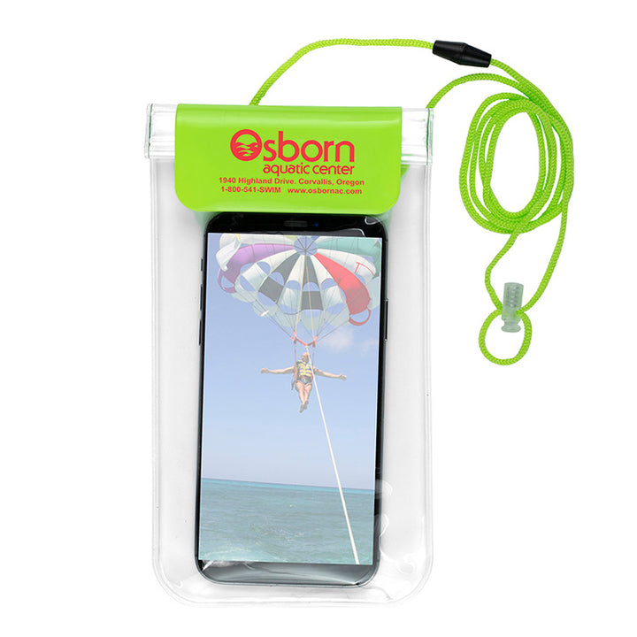 "Truckee" Clear Touch Through Water-Resistant Cell Phone and Accessories Carrying Case